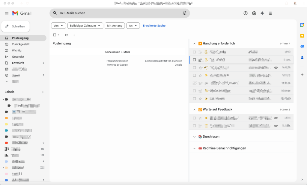 Mein Inbox Zero Setup